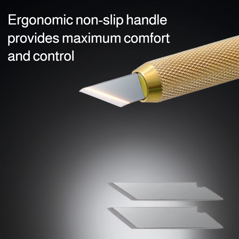 Sharp blade of the carving utility knife for precision work