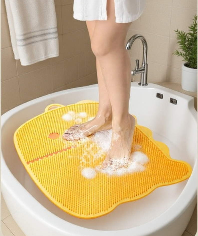 Children using Dinosaurier foot mat for fun and wellness