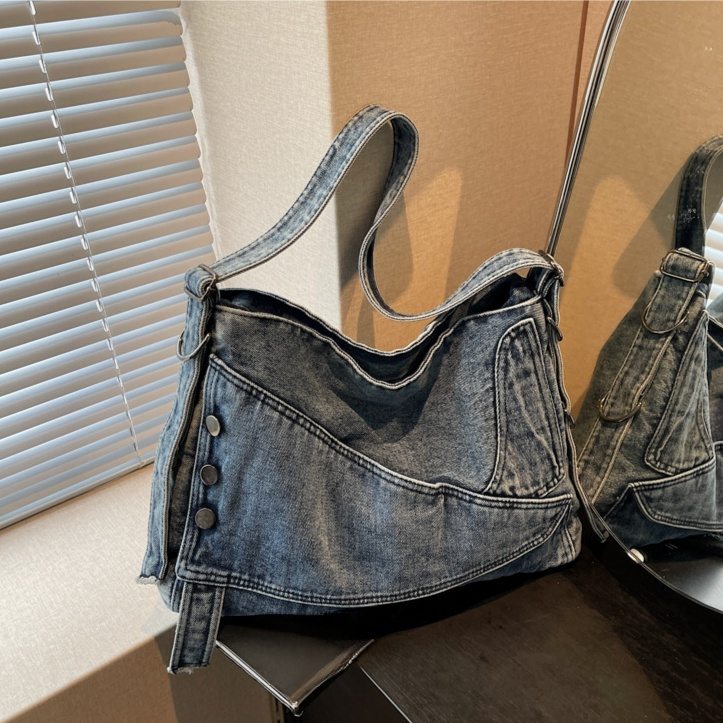 ヴィンテージデニム大容量トートバッグ