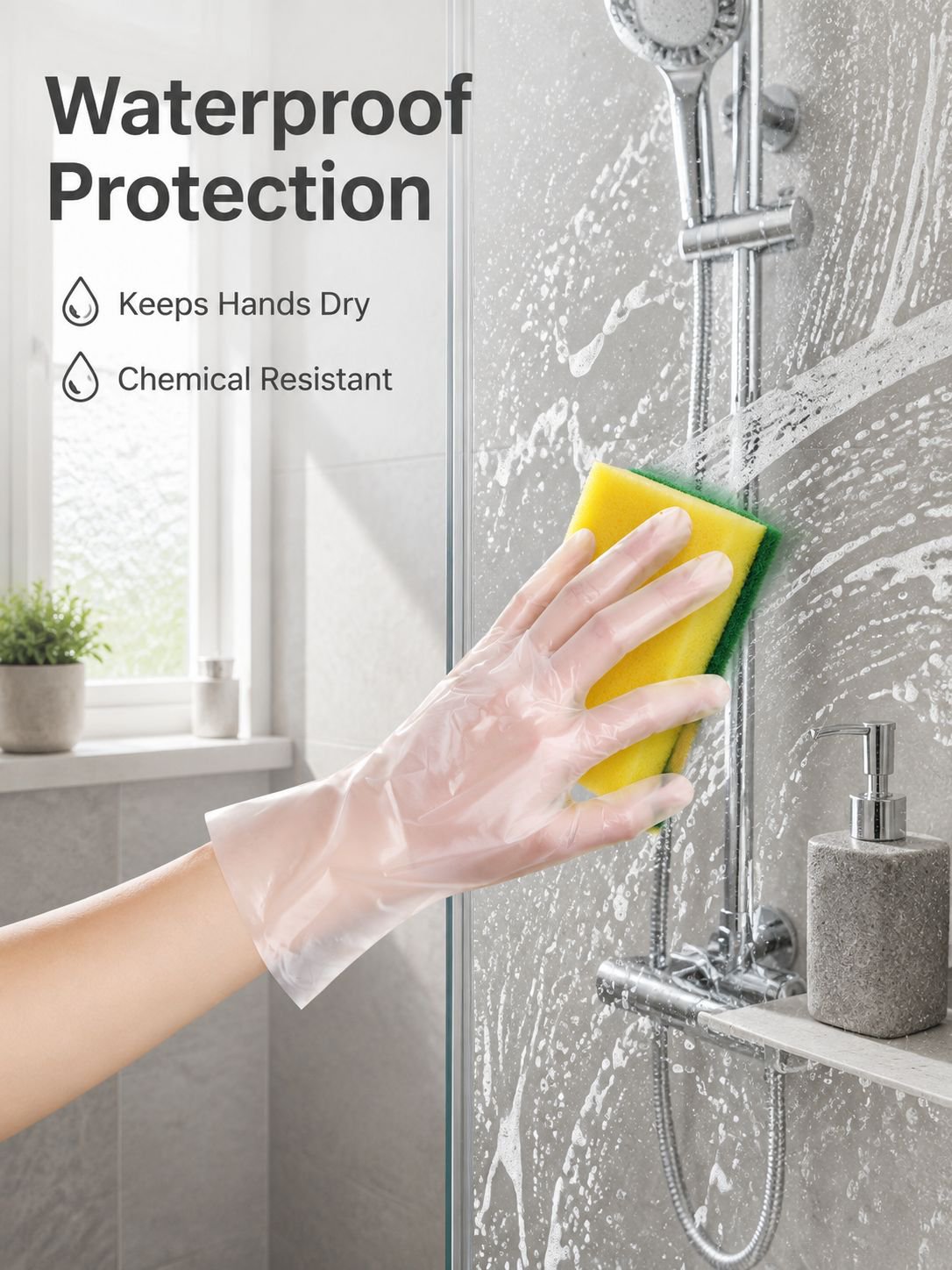 Disposable CPE Gloves Individually Wrapped Thickened Version