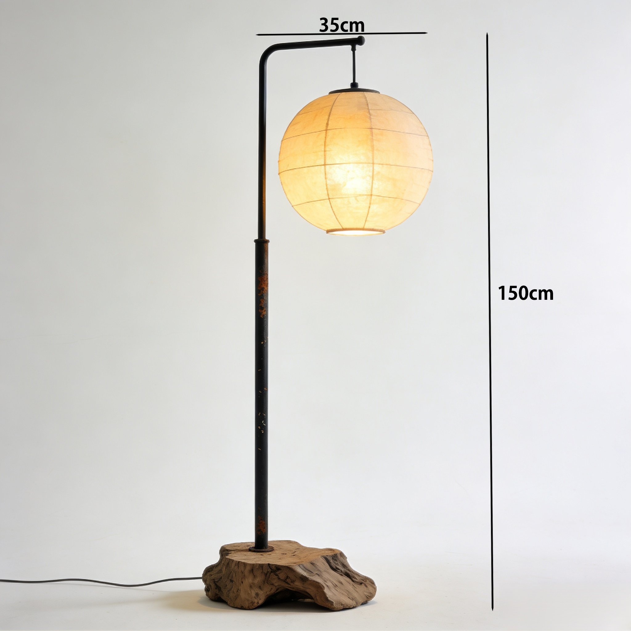 北欧風デザインのフロアライト詳細