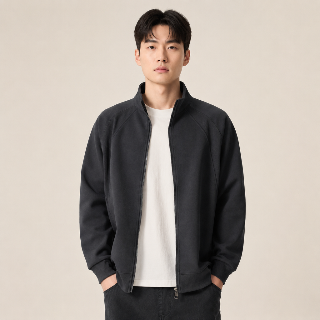 신상 남성 집업 스탠드넥 스포츠 맨투맨 자켓