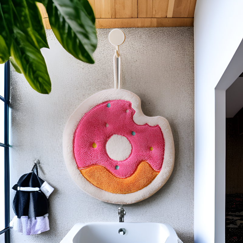 厚手速乾珊瑚フリースキッチンハンドタオル