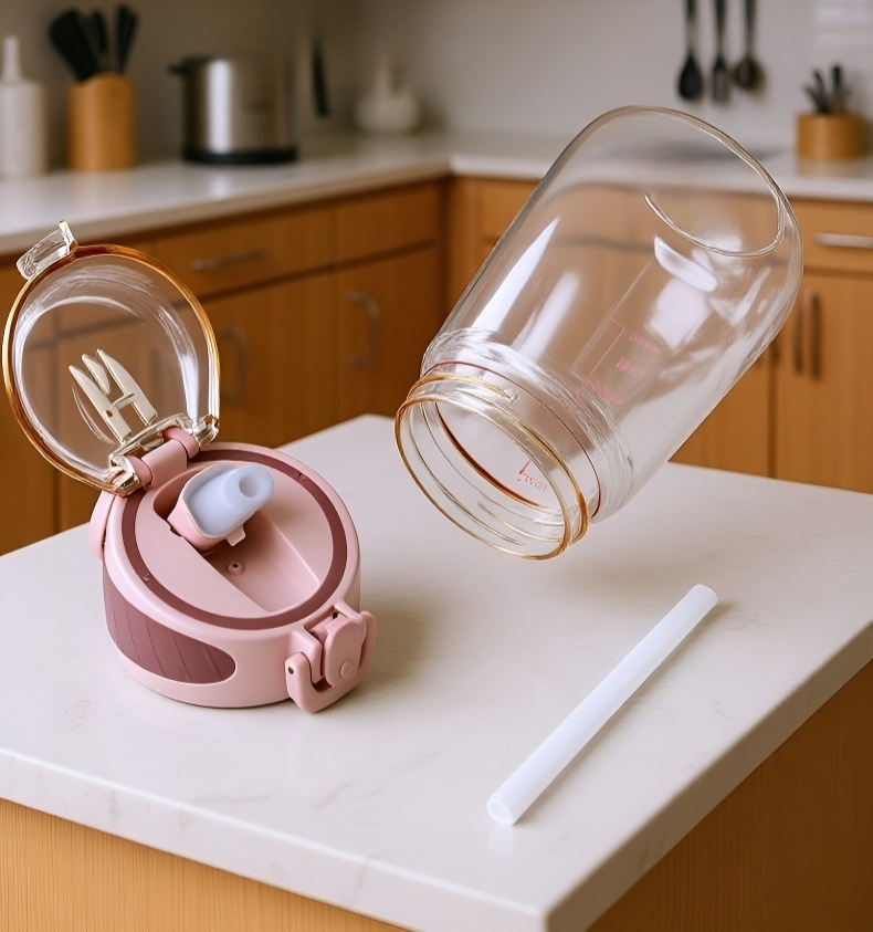 كوب صيفي بلاستيكي عملي وخفيف الوزن