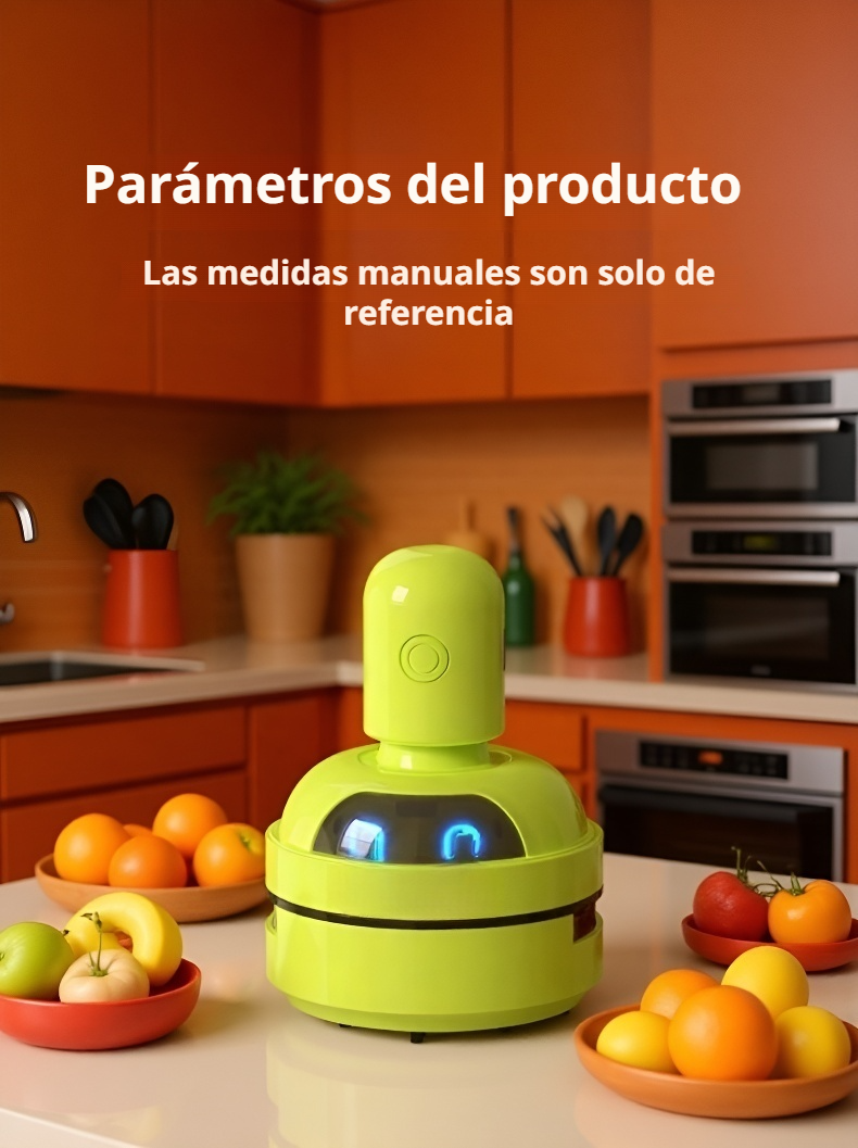 Aspiradora de escritorio eficiente en espacio de trabajo