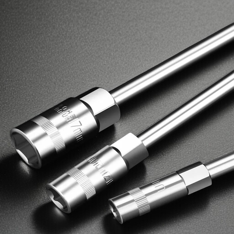 크롬바나듐스티어링공구다수동렌치 롱 육각 소켓 렌치