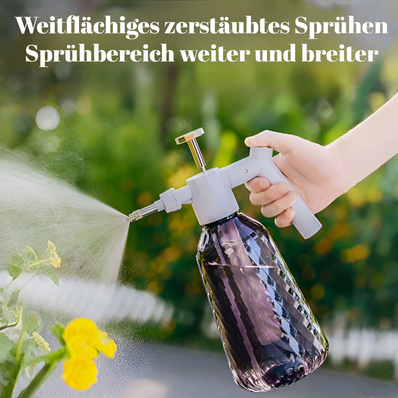 Ergonomisches Drucksprühgerät für Haus und Garten