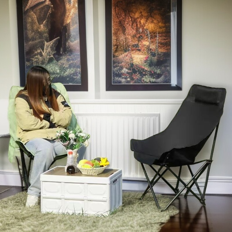 야외 캠핑용 등받이가 높은 접이식 의자