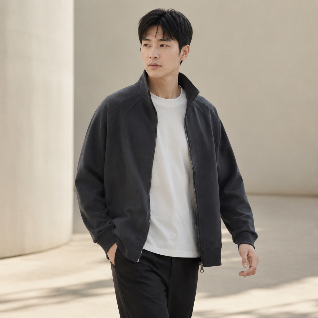 신상 남성 집업 스탠드넥 스포츠 맨투맨 자켓