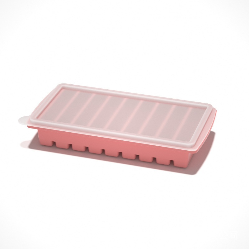 Household 4-Grid Ice Cube Tray with Lid