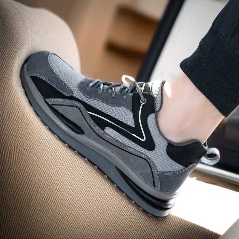 حذاء جري رجالي عصري، شبك نفاذ للهواء، وزن خفيف، مريح للمشي والجري