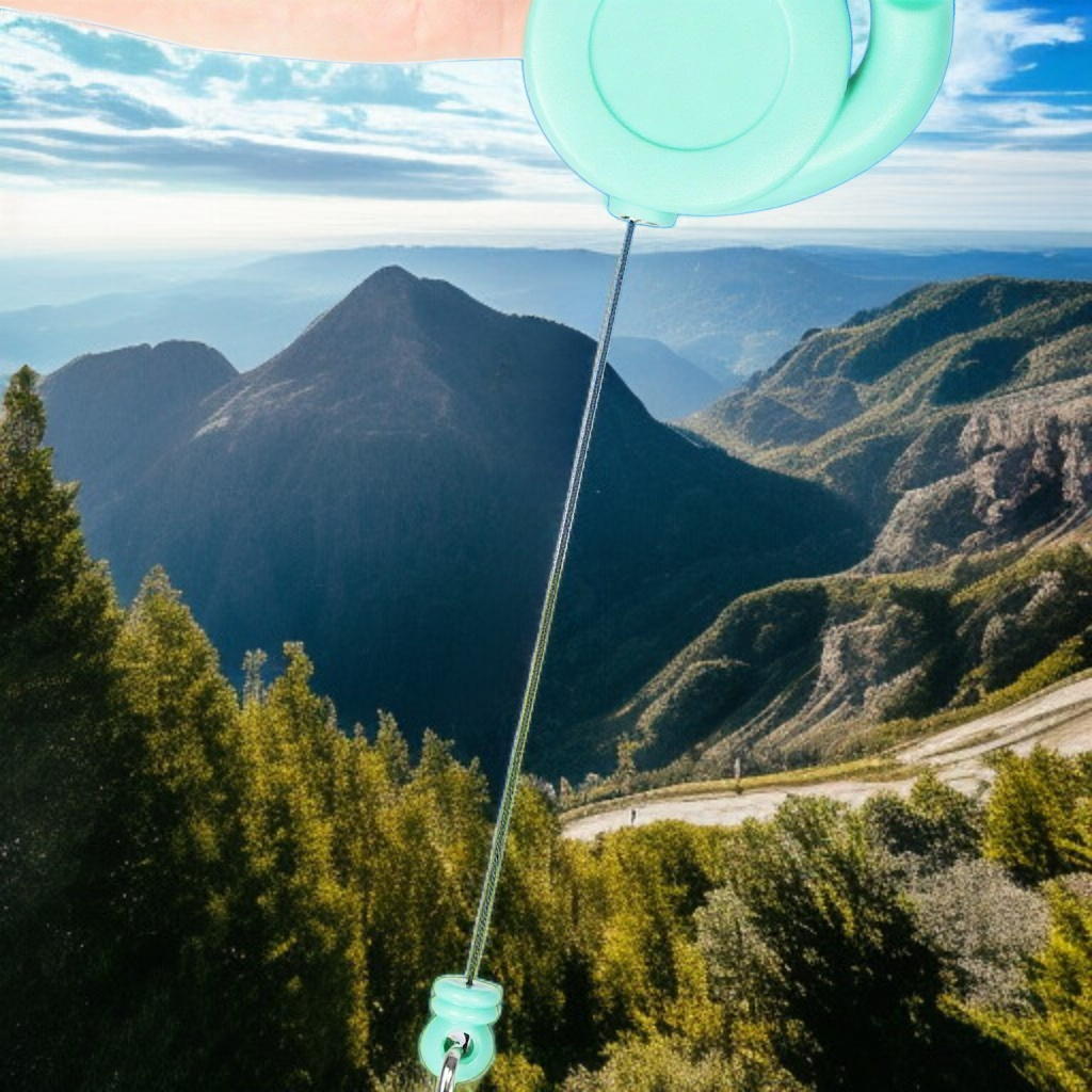 伸縮鑰匙扣掛鑰匙示意圖