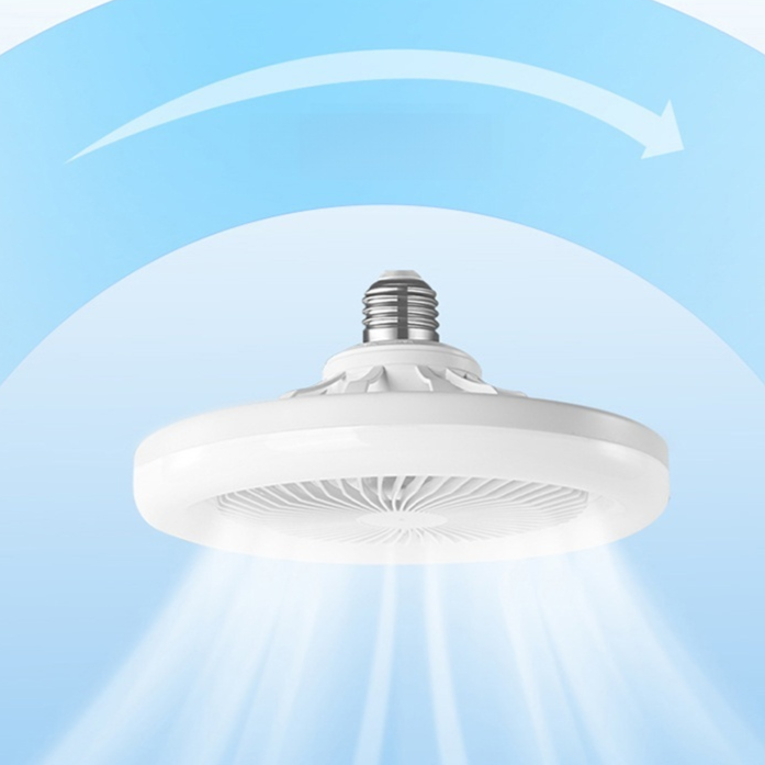 White light fan light remote control speed adjustment