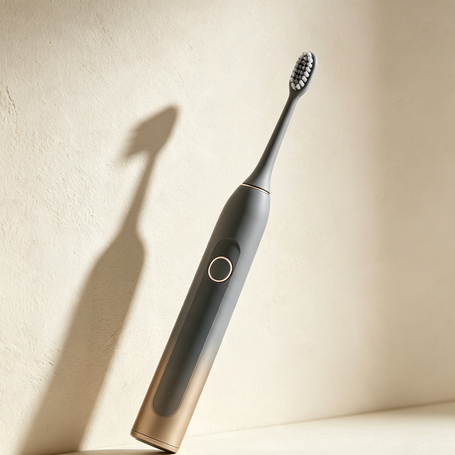 Sonic electric toothbrush head close-up
