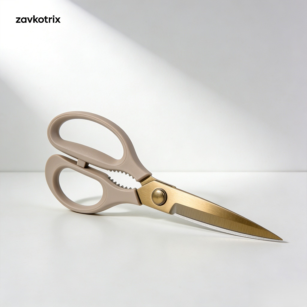 高品質不鏽鋼廚房剪刀，輕鬆切割食材