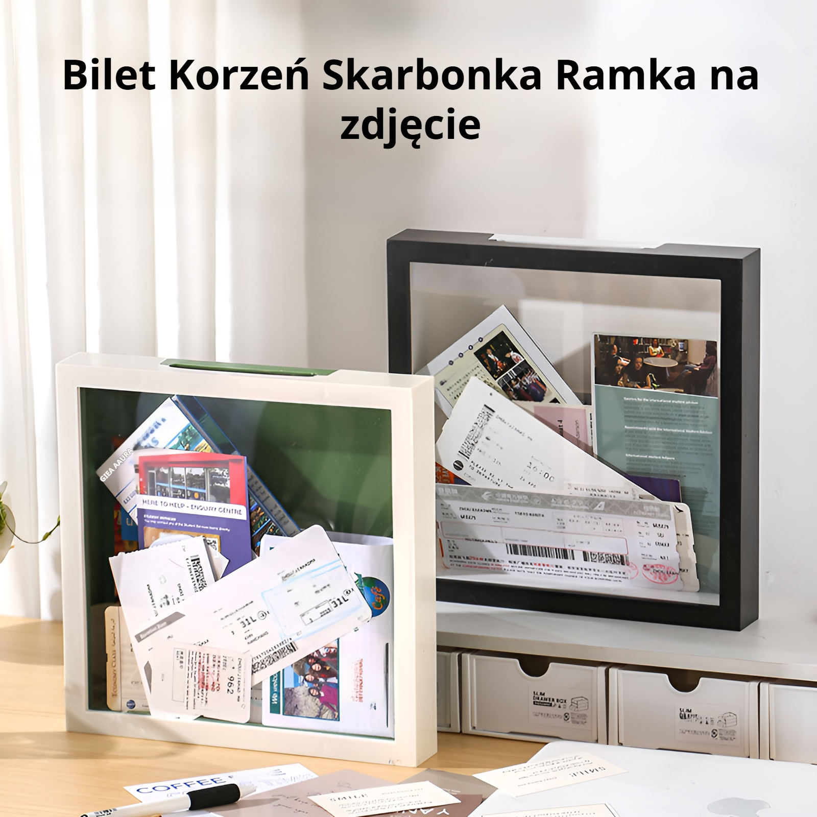 Pudełko na bilety podróżne i przechowywanie biletów