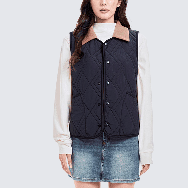 可拆領男女羊毛馬夾 