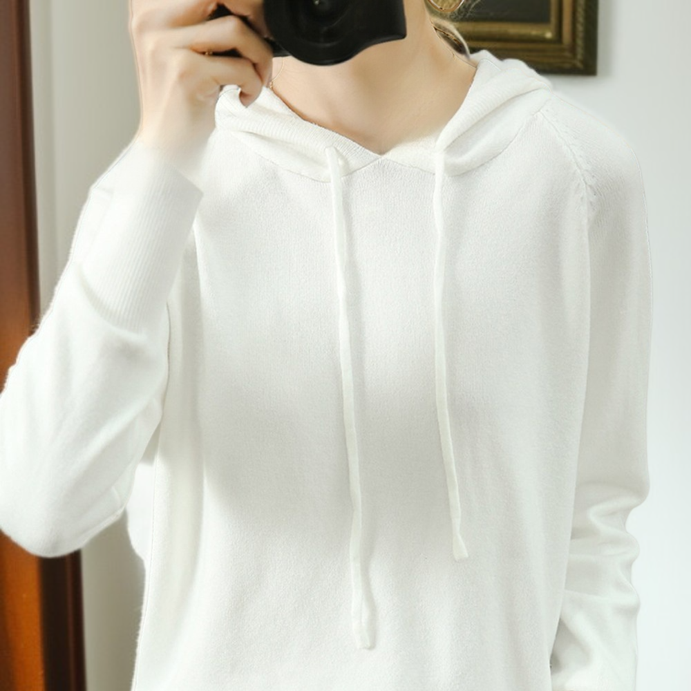 هودي نسائي صيفي خريفي بكم طويل وقصة قصيرة، مناسب للارتداء الداخلي