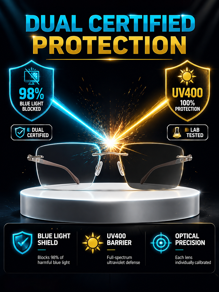 Ultra-Thin, Frameless Photochromic Reading Glasses