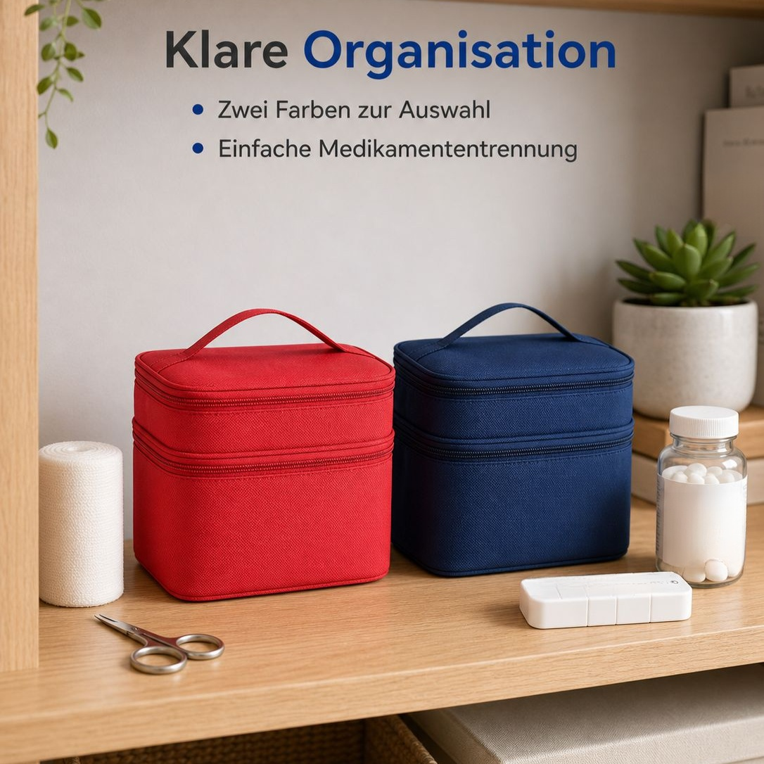 Rote Erste-Hilfe-Tasche Aufbewahrungstasche Reise Hausapotheke