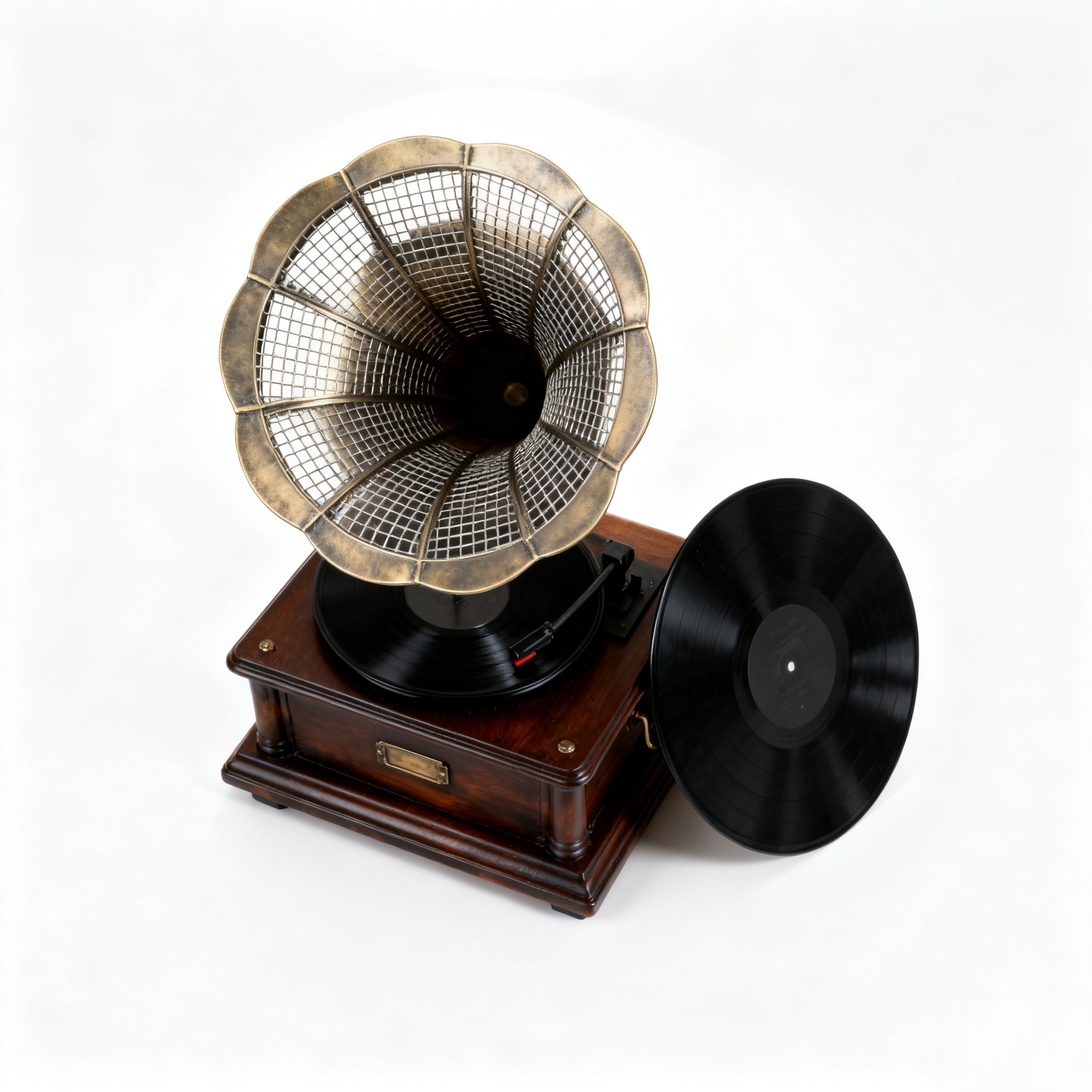 빈티지 레코드 플레이어 장식품