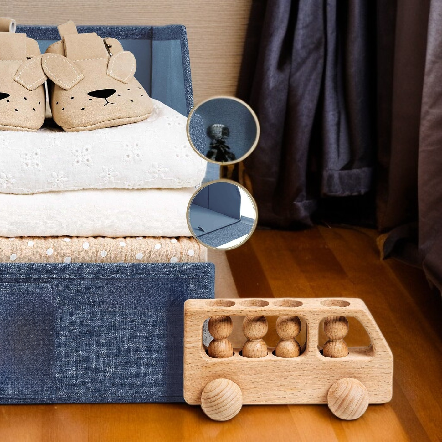 오픈 코튼 및 리넨 보관함