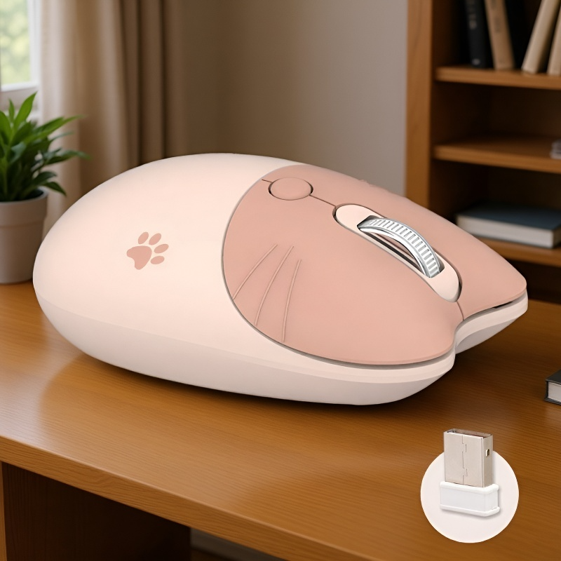 Niedliche tragbare kabellose Maus für Mädchen Büro
