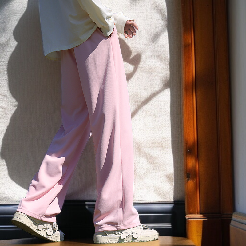 남자 봄가을 와이드 일자 트레이닝 팬츠 일자 팬츠