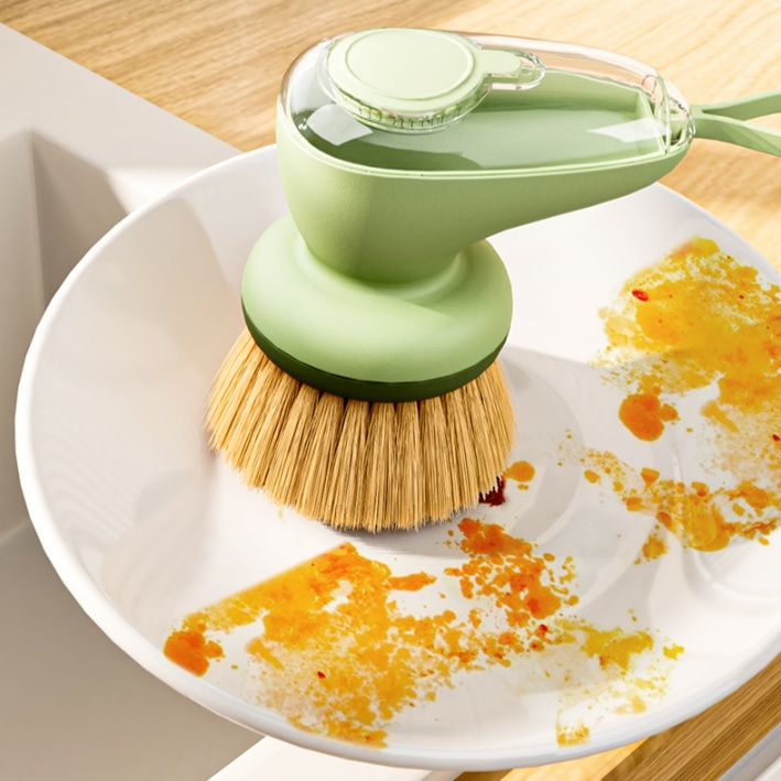 廚房按壓式出液洗碗刷