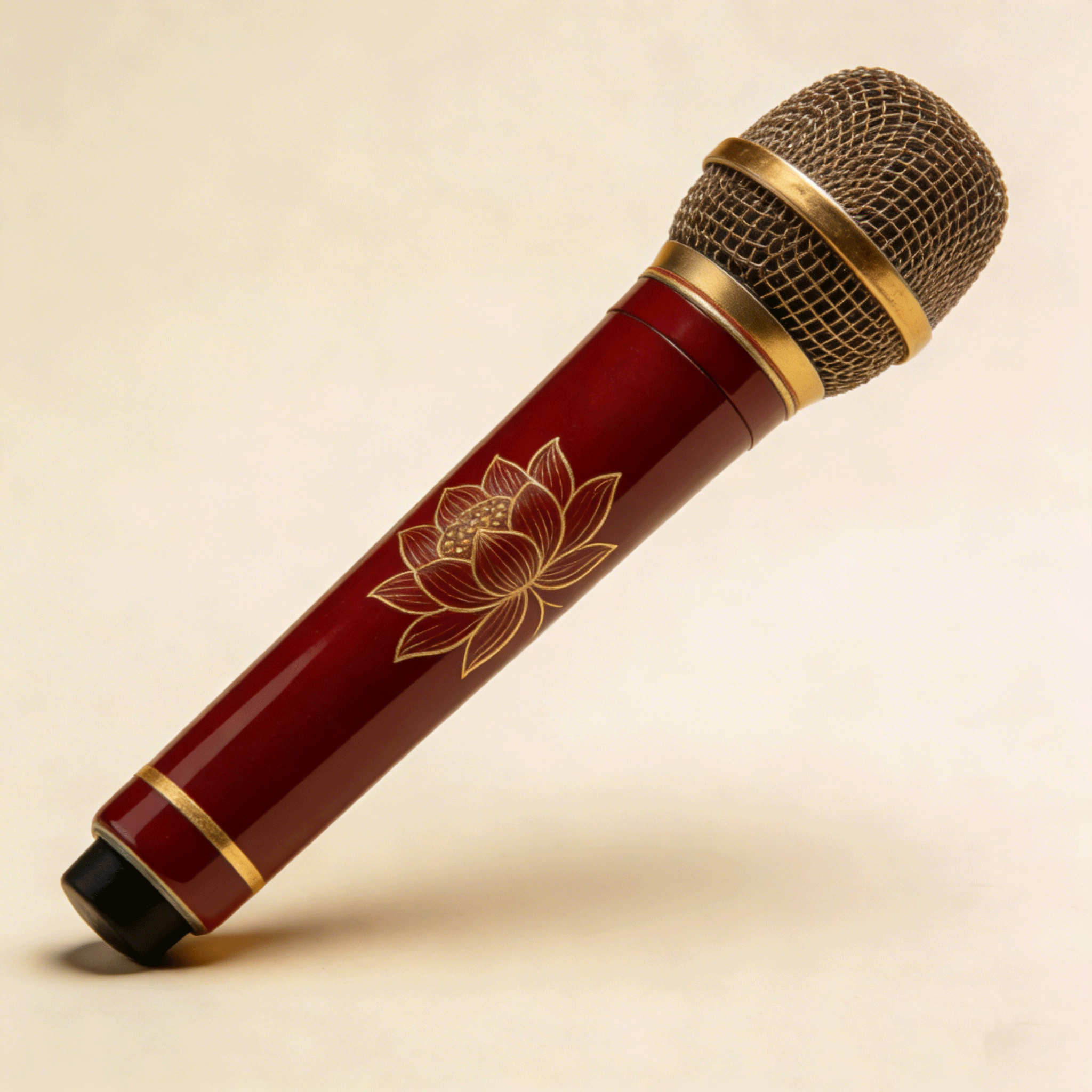 ไมโครโฟนดีไซน์สวย สีดำ แพ็คคู่ 2 ชิ้น