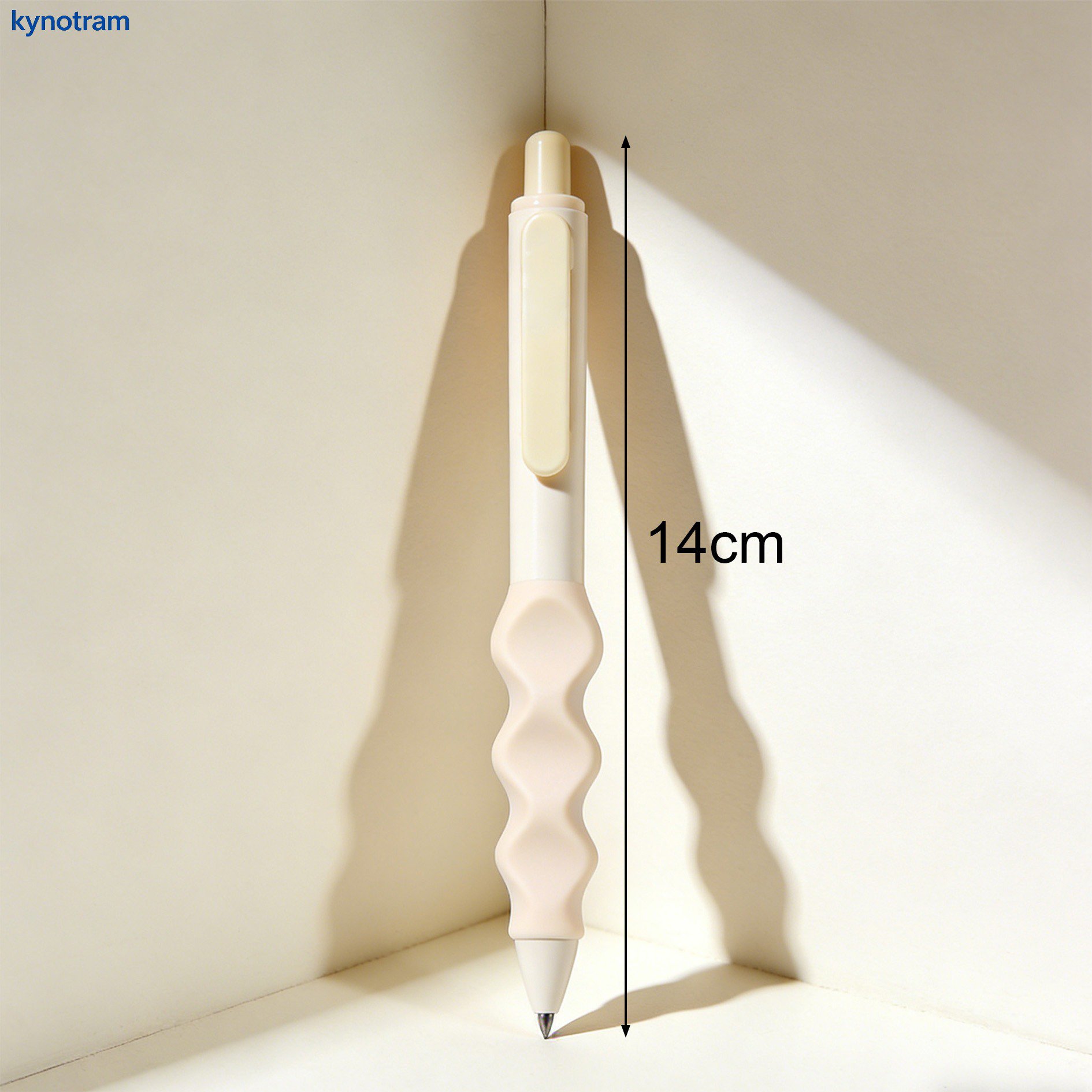 Ergonomic wavy design ballpoint pens in assorted colors