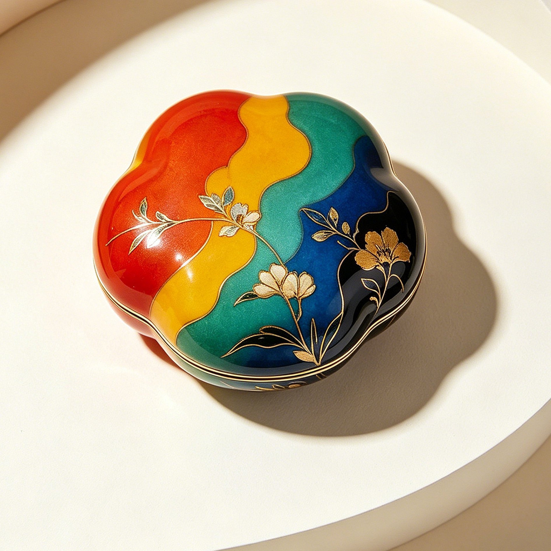 Boîte à bijoux peinte à la bombe