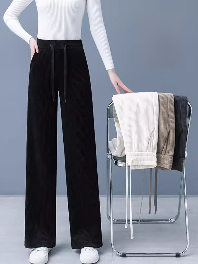 Pantalones anchos de pierna ancha de versión estrecha de JC Rose