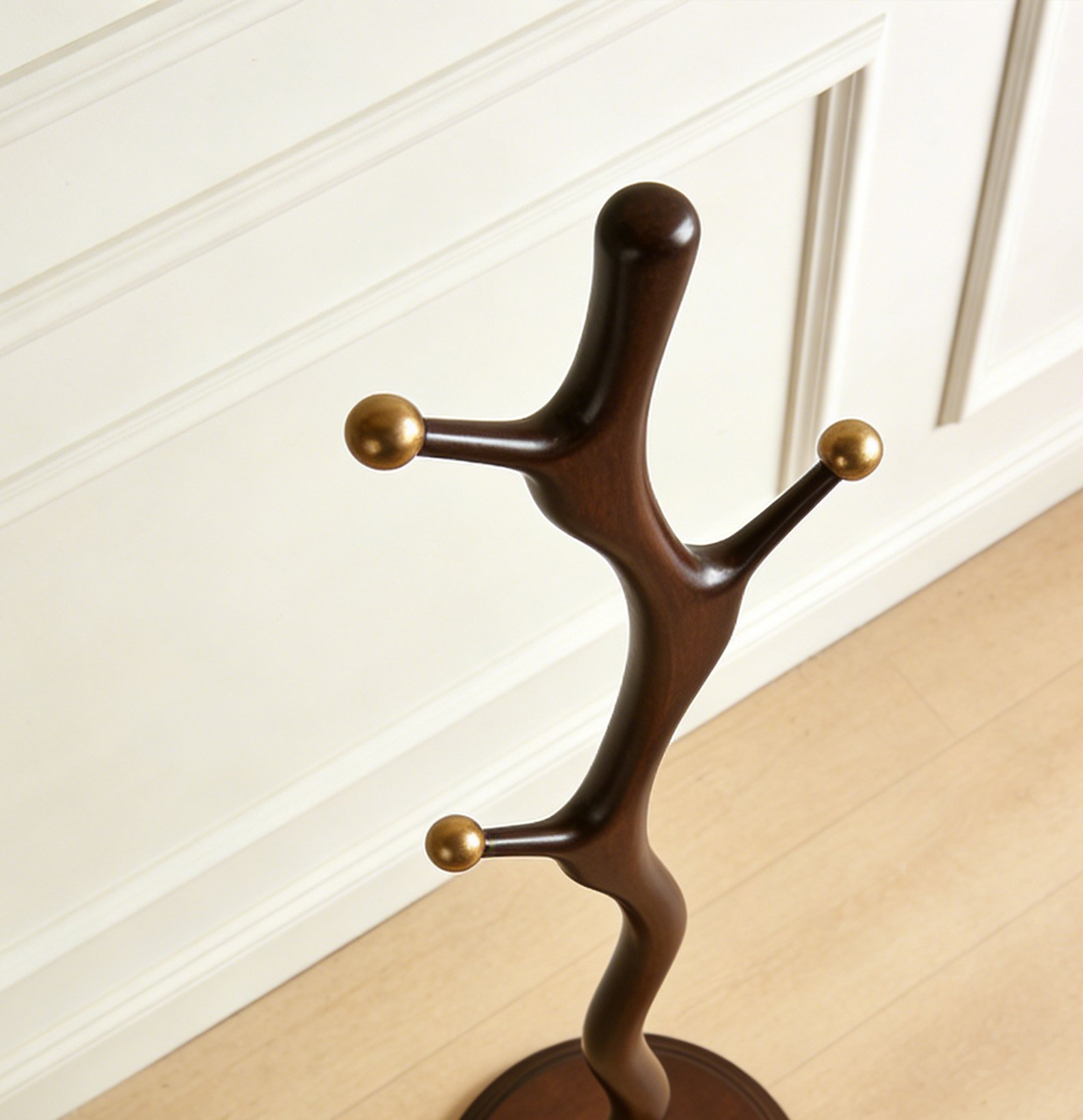 Solid Wood Branch Style Coat Rack