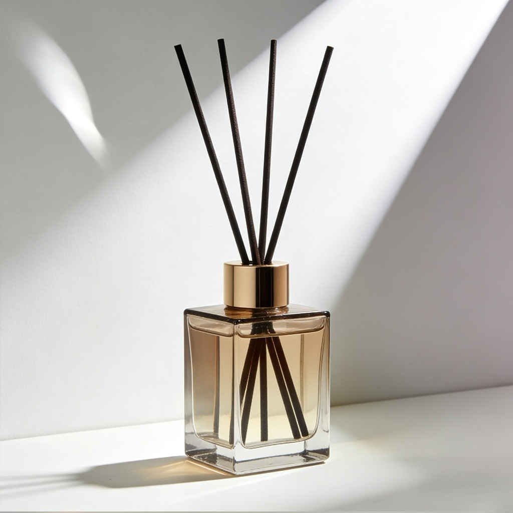 Bedroom decor featuring stylish aroma diffuser