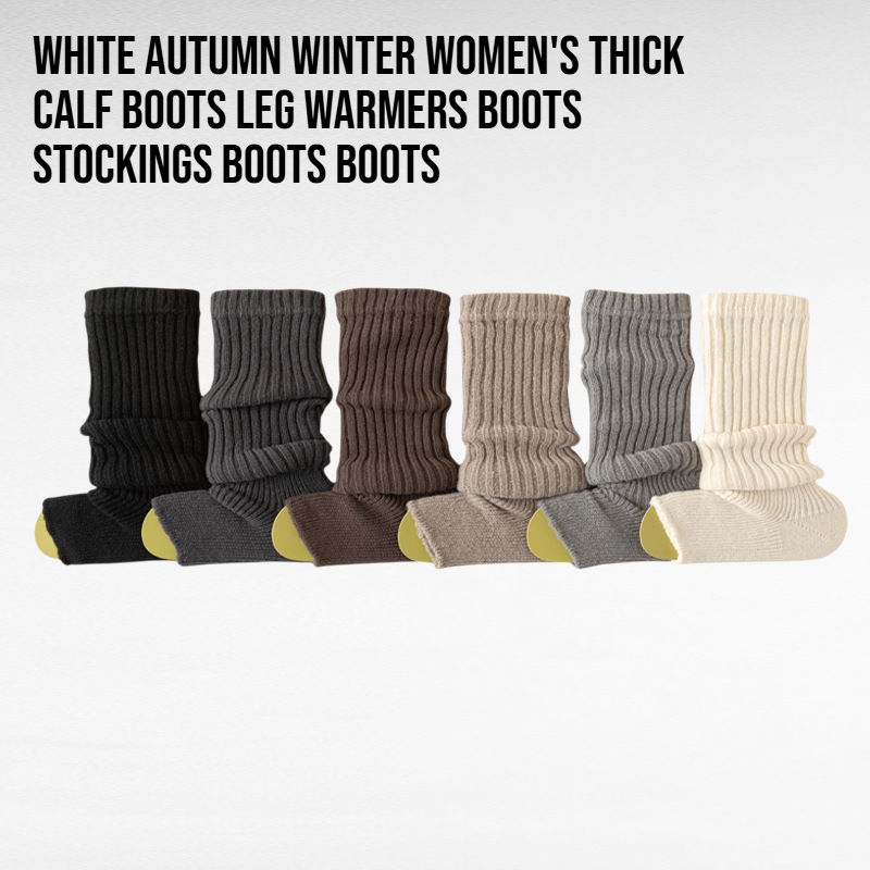 White Warm Stocking Socks for Women – Cozy Calf Protectors