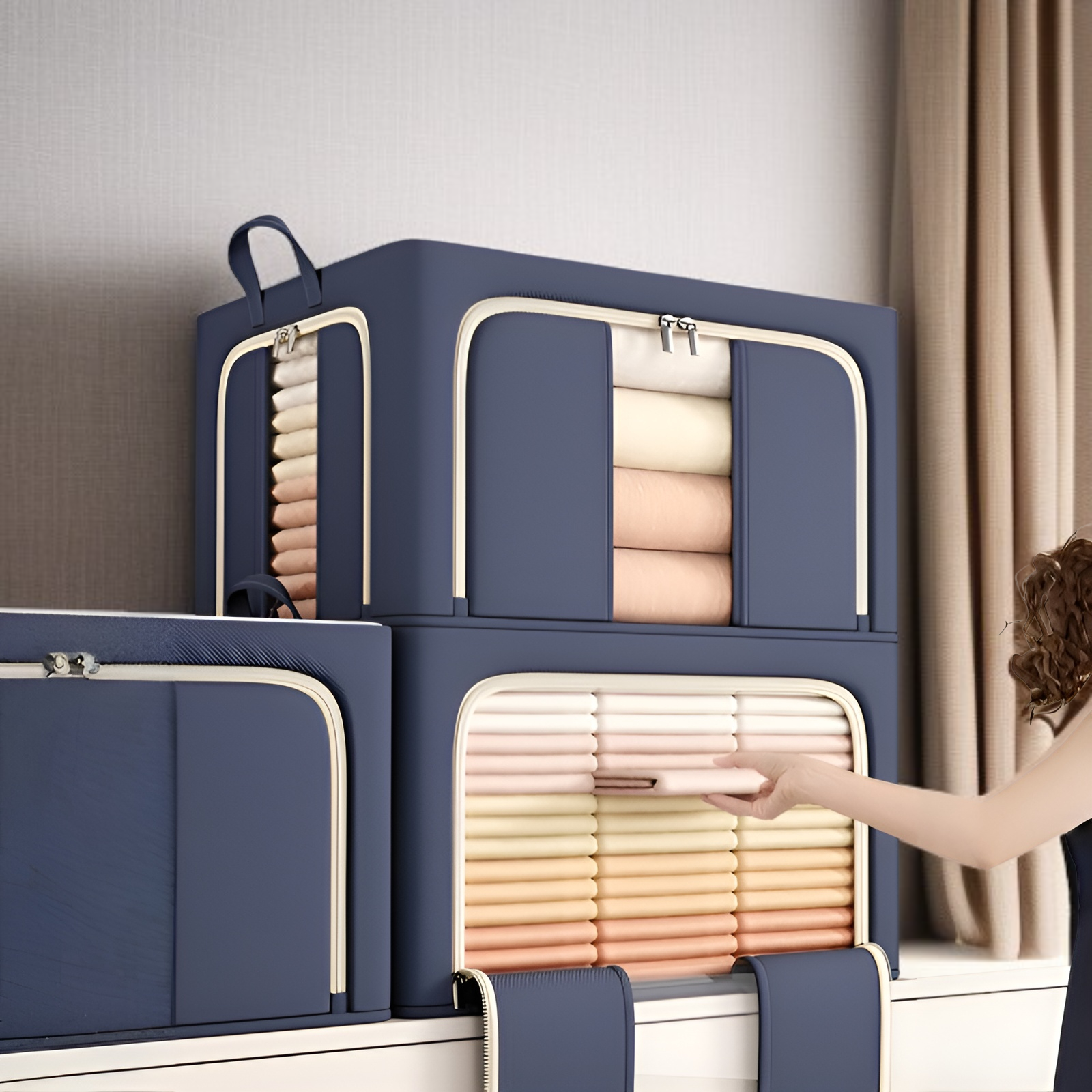 おしゃれなデザインのクリア収納ケース