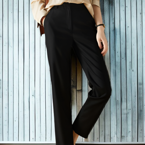 カレー パンツ スリム カジュアル ウィメンズ パンツ レディース スーツ パンツ ストレート シガレットパンツ