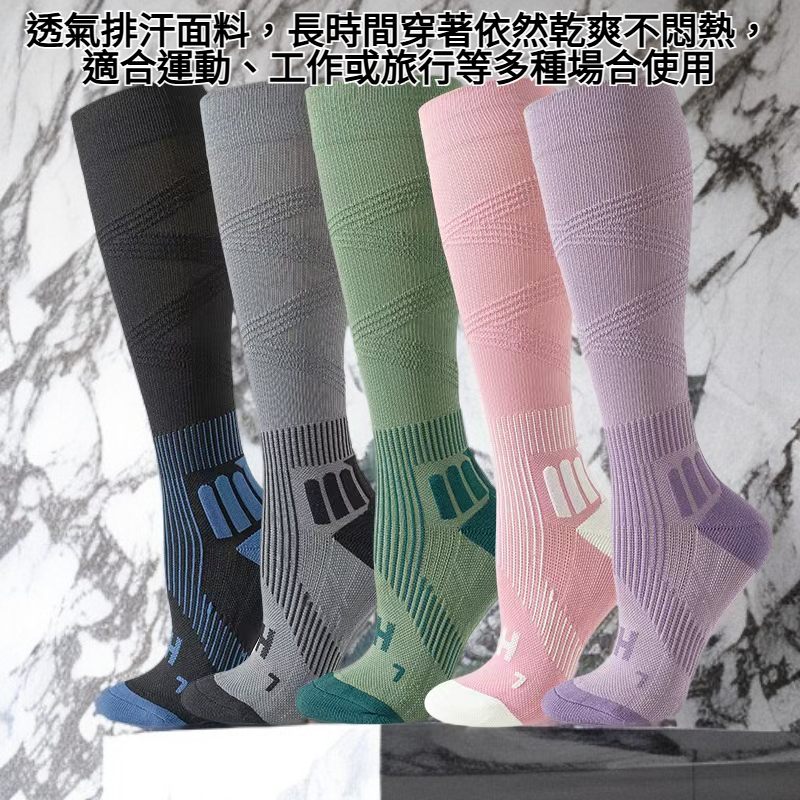 壓力襪穿著展示圖