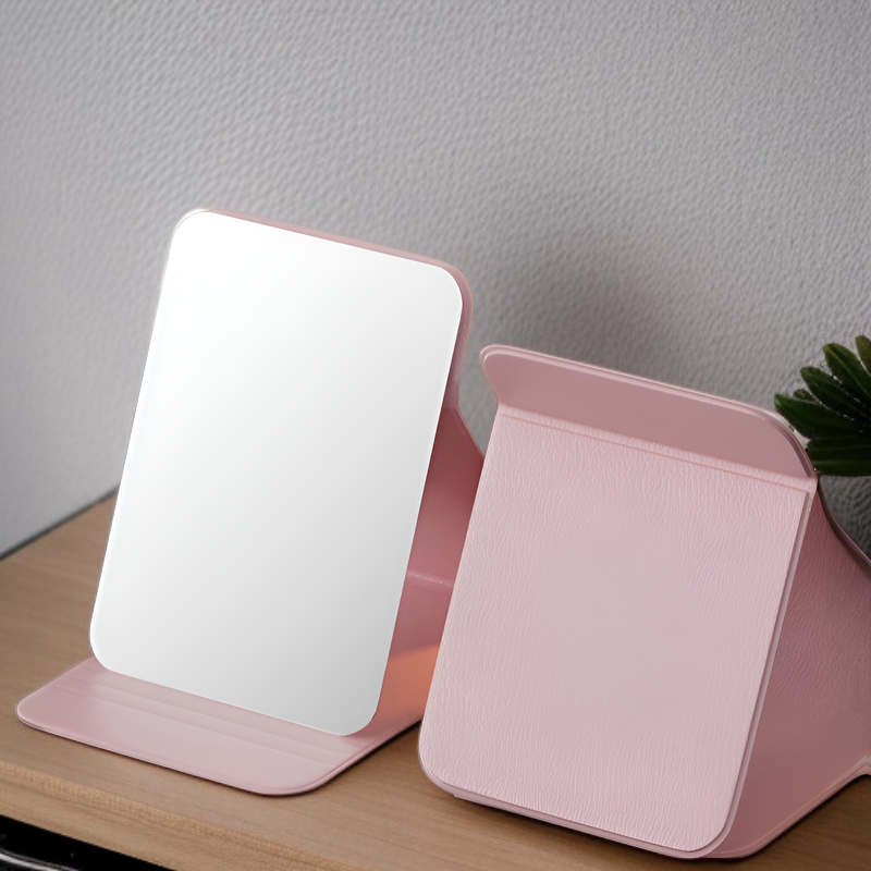 Spiegel, Schminkspiegel, faltbarer Desktop-Tragspiegel, tragbarer HD-Spiegel, Prinzessinnen-Spiegel,