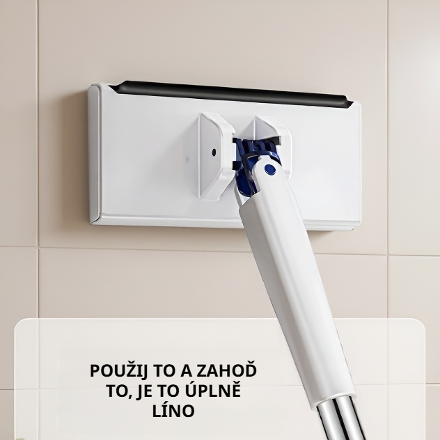 Automatický plochý mop s držadlem pro snadné čištění