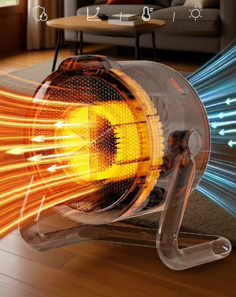 リビングで使えるミニパワーヒーター