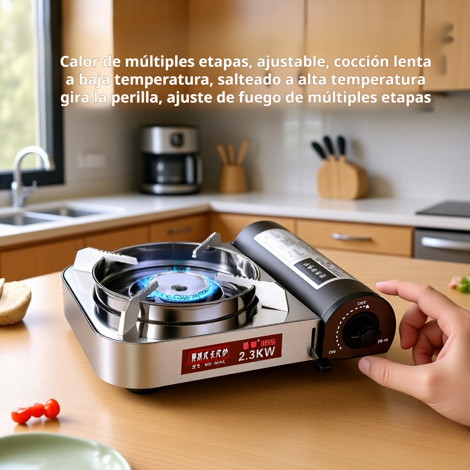 Estufa de casete para hotel, pequeña olla caliente portátil para el hogar, estufa de gas para exteri