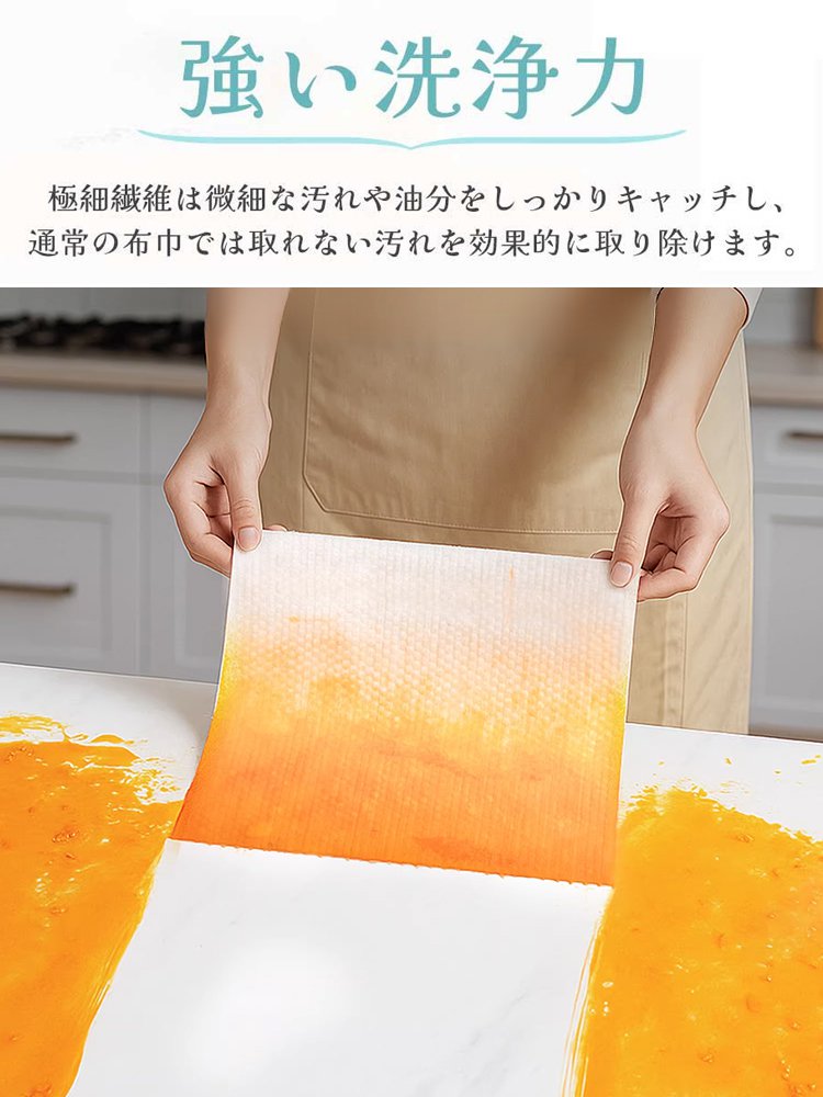 使い捨てキッチンクリーニングクロス