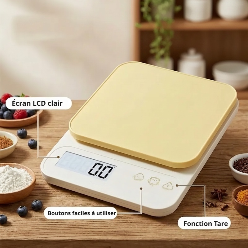 Balance électronique pour peser les ingrédients