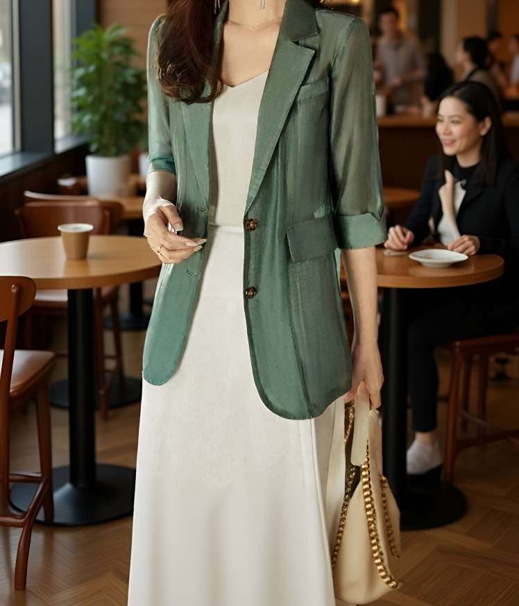 여성 패션 자켓 코디 예시