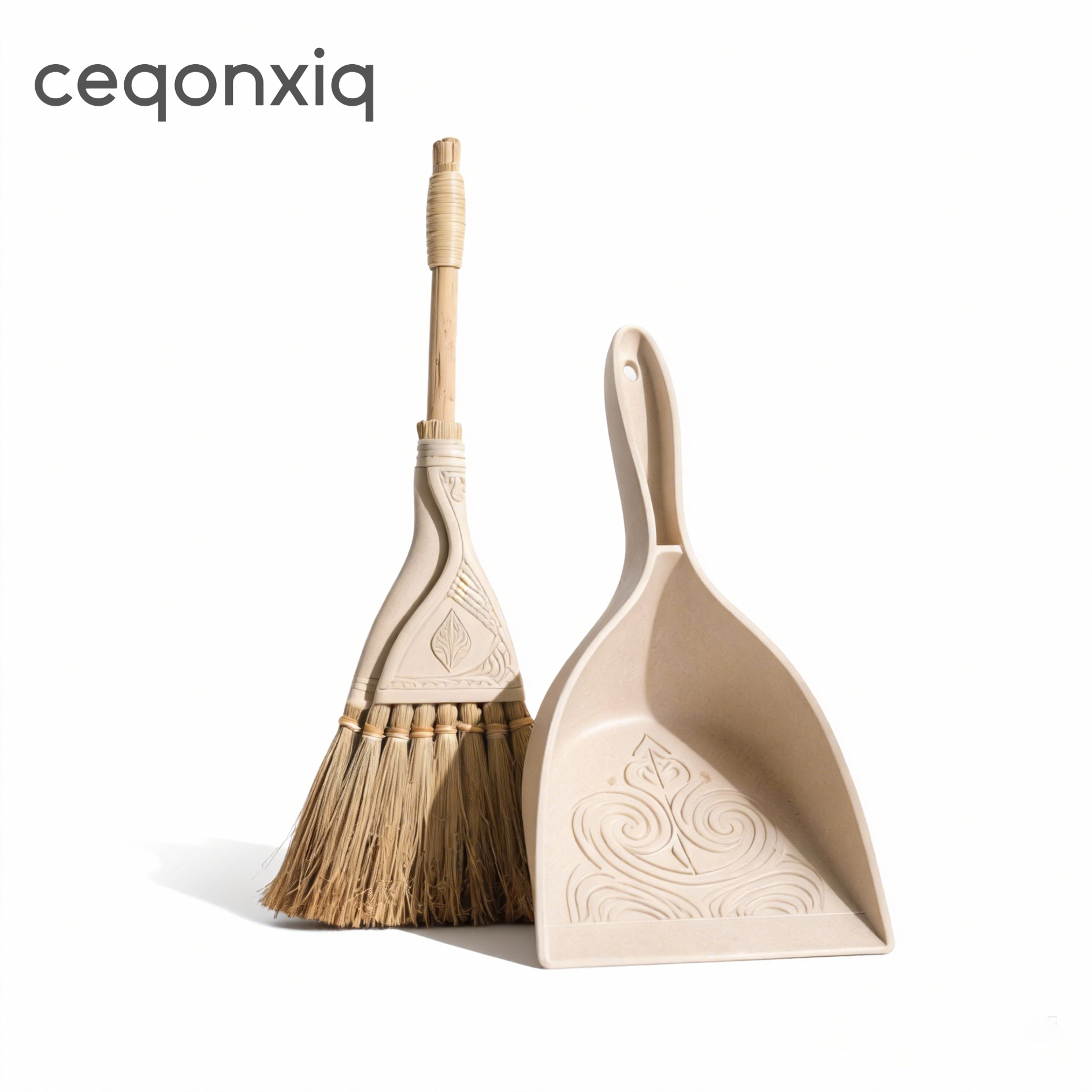 ชุดไม้กวาดและที่ตักฝุ่นแบบพับได้ - ประหยัดพื้นที่และจัดเก็บง่าย