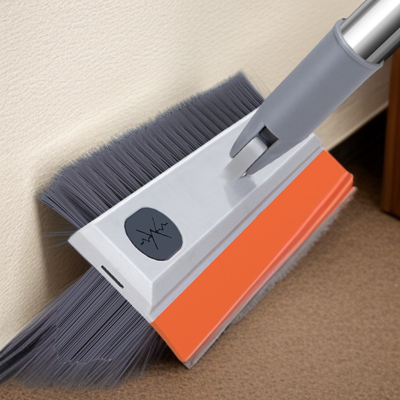 가정용 스테인리스 신축 진드기 제거 바닥 브러시 3인 1 욕실 와이퍼 빗자루 화장실 신축 바닥 브러시