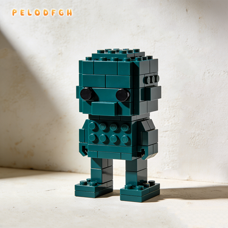 Stavební bloky s velkými částicemi proti polykání pro miminka ve věku 1-3 let