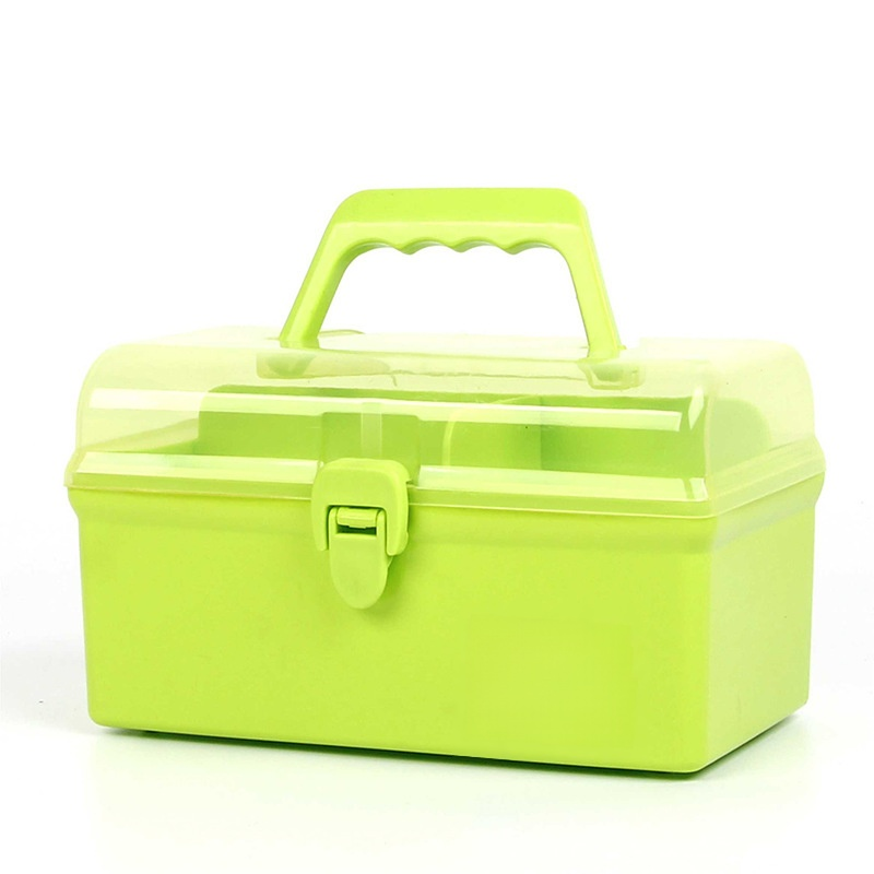 Plastic double-layer medicine storage box